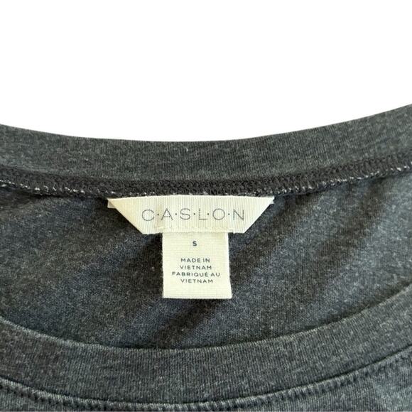 Caslon Gray Side Tie Burnout Tee Shirt Women’s Small NWT Casual Top - Picture 5 of 6